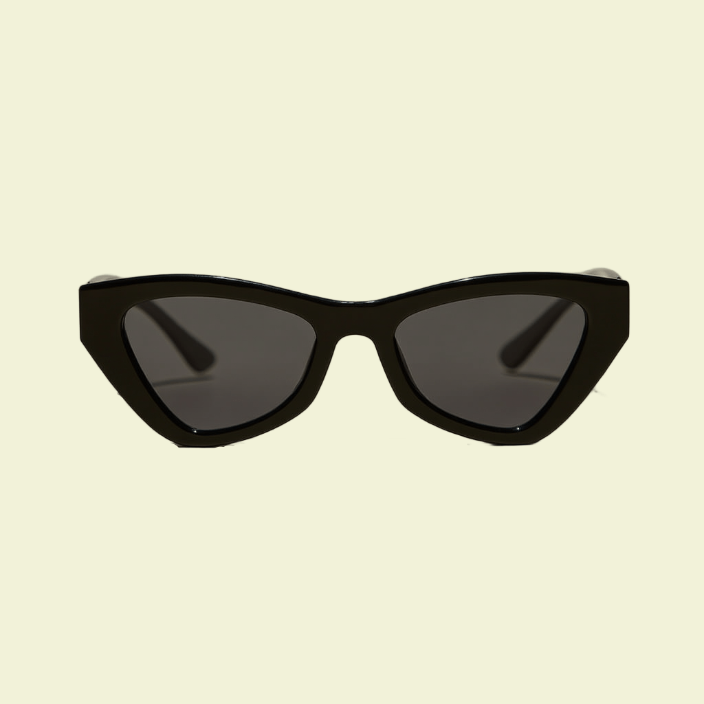 Women’s Cat-Eye Sunglasses with Tortoiseshell Frame & Dark Lenses