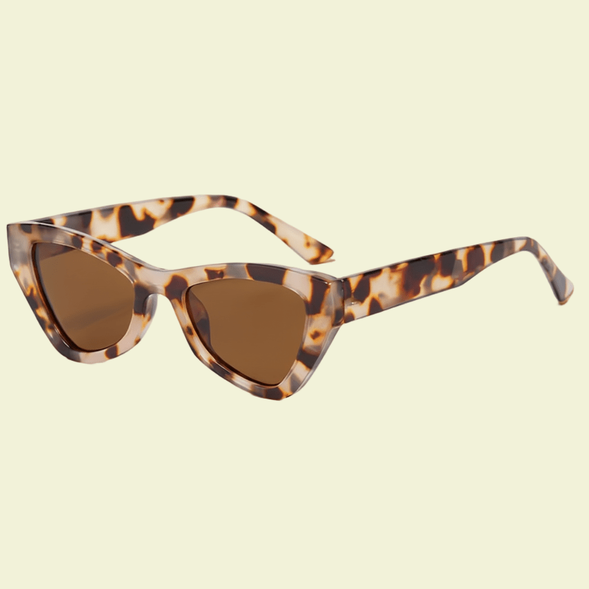 Women’s Cat-Eye Sunglasses with Tortoiseshell Frame & Dark Lenses