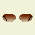 Women’s Angular Cat-Eye Sunglasses in Glossy Black