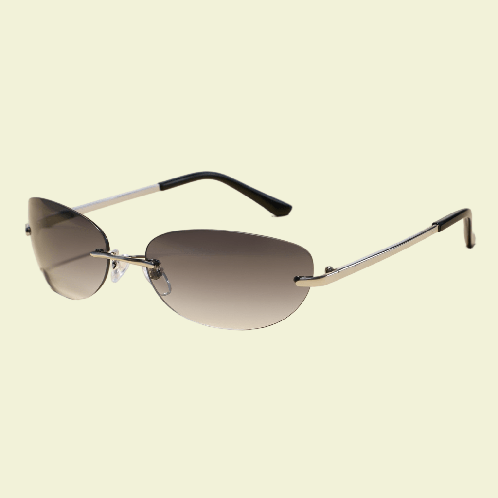 Women’s Angular Cat-Eye Sunglasses in Glossy Black