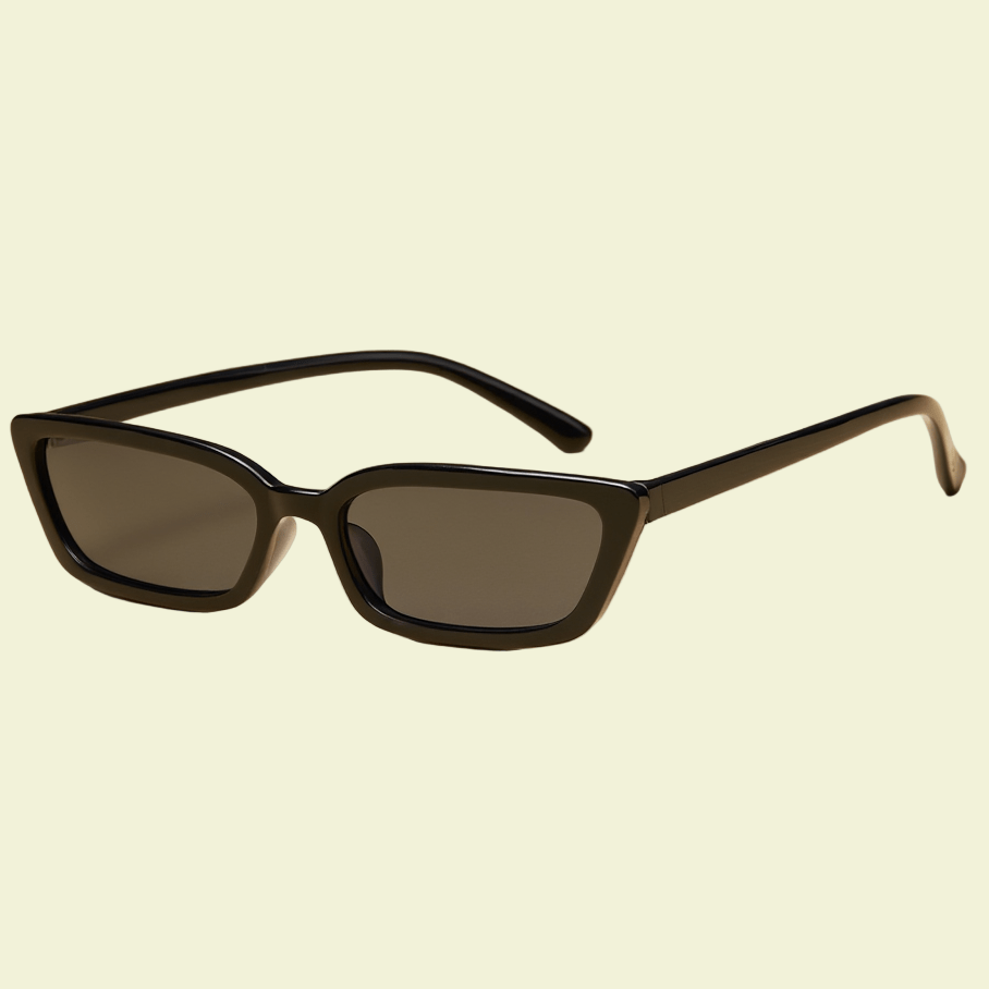 Women’s Ultra-Narrow Rectangular Sunglasses with Minimalist Frame