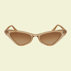 Women’s Soft Cat-Eye Sunglasses with Brown Tortoiseshell Frame
