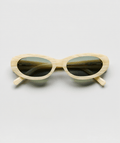 Women’s Retro-Inspired Sunglasses with Marbled Cream or Dark Tortoise Frame